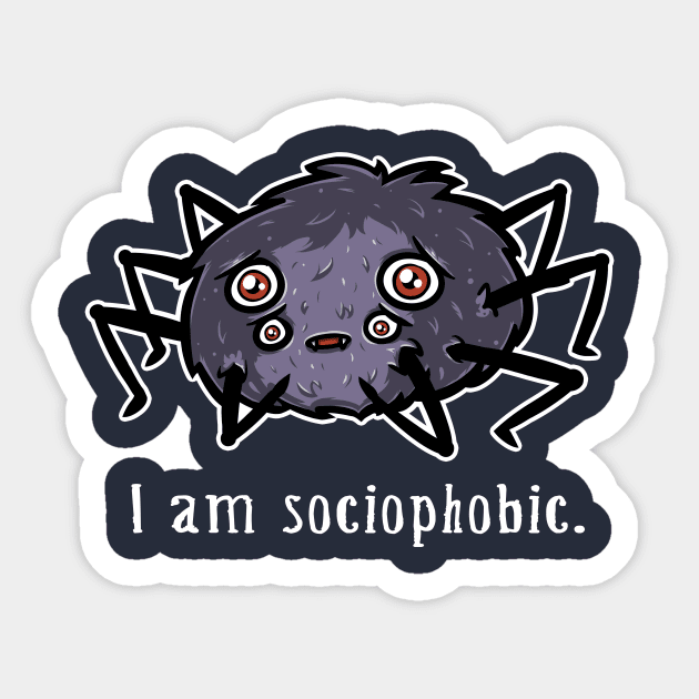 People scare me Sticker by Licunatt